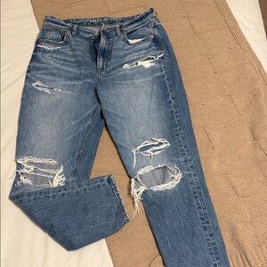 Stylish Blue Distressed Jeans